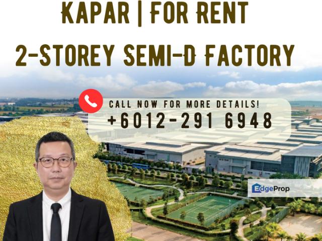 Warehouse for rent in Kapar, Bandaraya Klang