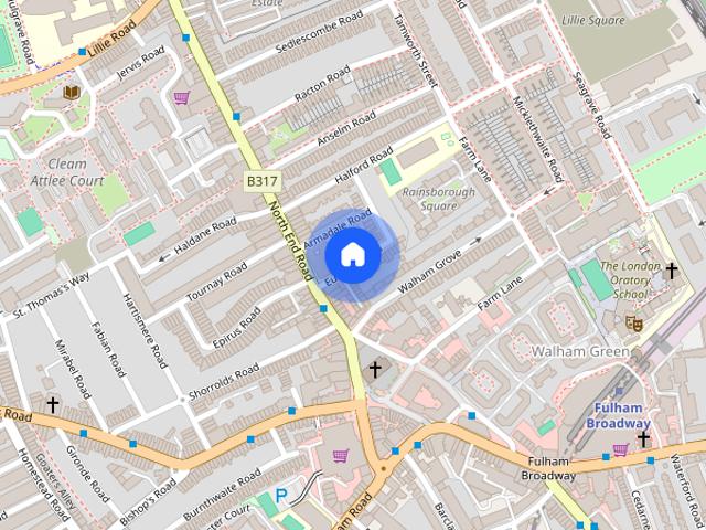 Apartment for rent in Fulham, Cat Hill