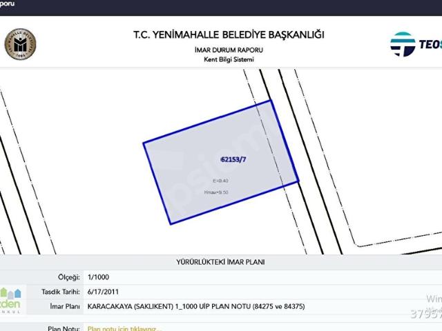 Yenimahalle, Ankara içerisinde satılık Arsa