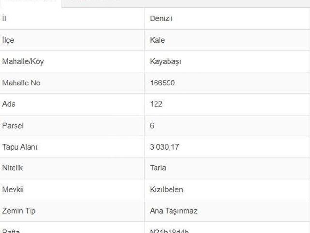 Beyağaç, Denizli içerisinde satılık Arsa