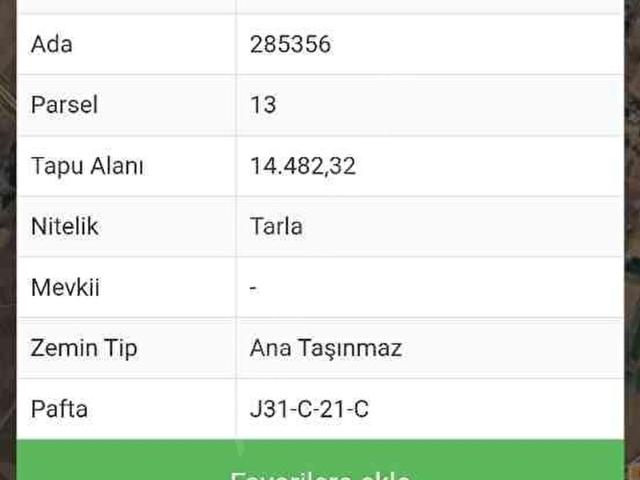 Evren, Ankara içerisinde satılık Arsa