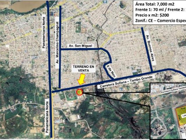 Terreno venta en Bellavista, Piura