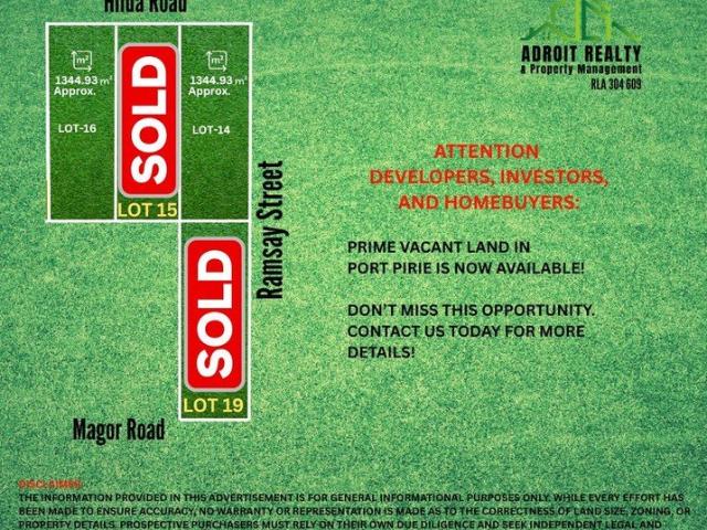 Land for sale in Port Pirie South, South Australia