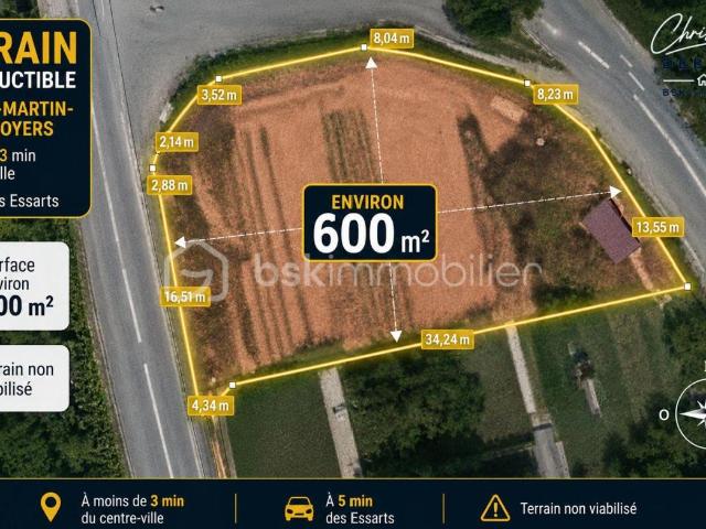 Terrain vente à La Roche-sur-Yon, Saint-martin-des-noyers