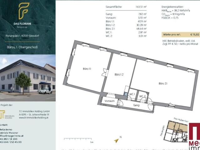 Büro mieten in Gleisdorf, Steiermark