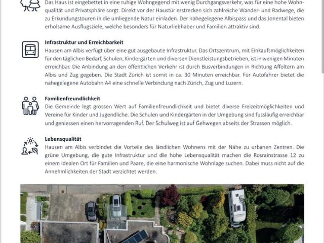 Haus mieten in Heisch, Hausen am Albis