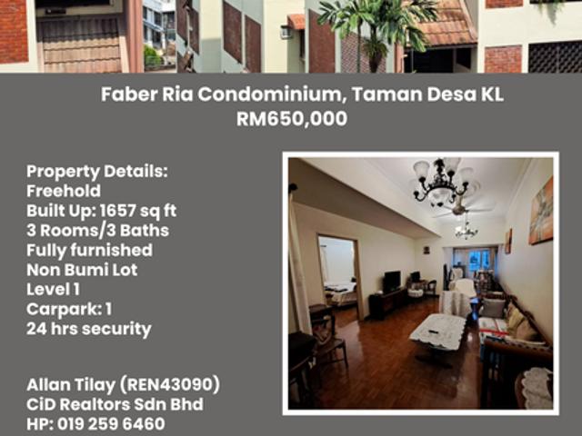 Condominium for sale in Country Heights Damansara, Kuala Lumpur