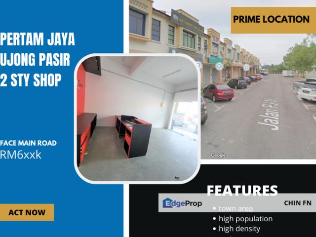 Shop for sale in Ujong Pasir, Malaka
