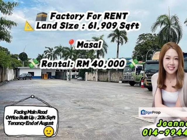 Warehouse for rent in Masai, Johor