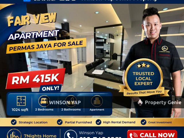 Apartment for sale in Plentong, Johor