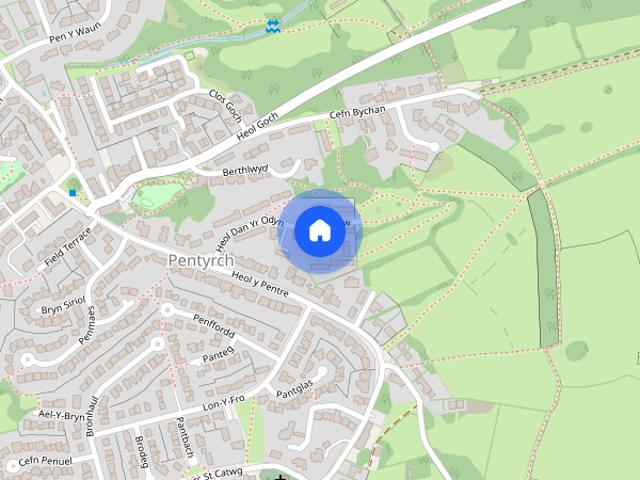 House for rent in Gwaelod-y-garth, Wales