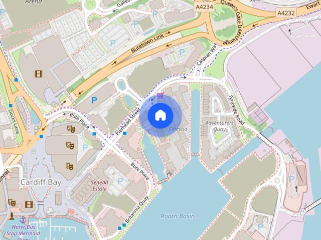 Apartment for rent in Cardiff Bay, Falcon Lodge