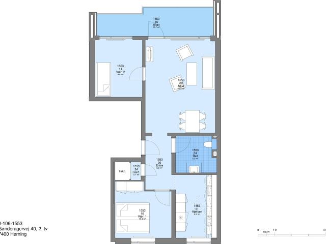 Lejlighed til leje i Herning, Århus