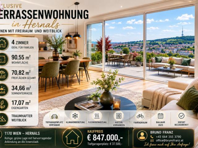 Terrassenwohnung kaufen in KG Dornbach, Wien