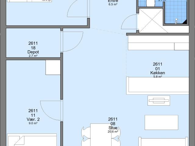 Lejlighed til leje i Ikast, Århus