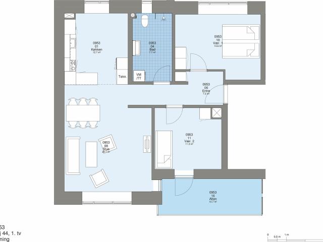 Lejlighed til leje i Herning, Århus