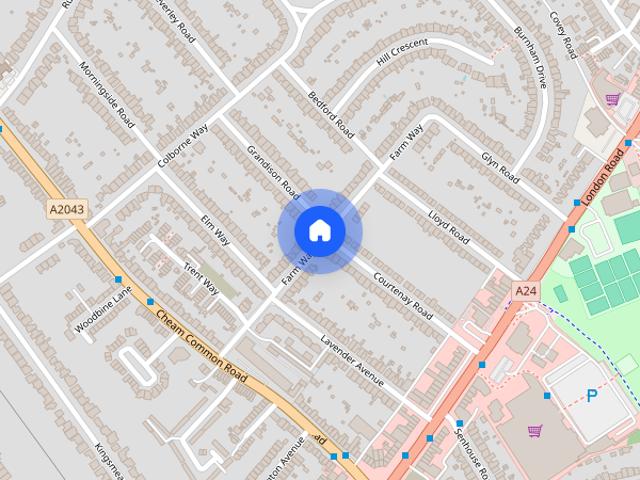 House for rent in Worcester Park, Greater London