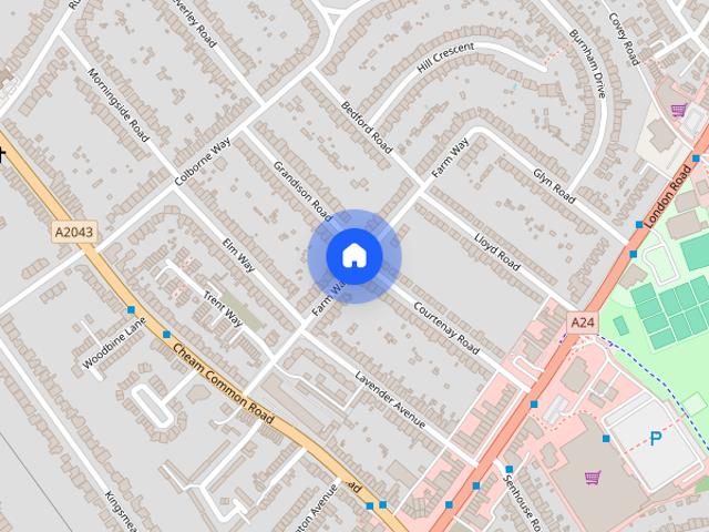 Apartment for rent in Worcester Park, Greater London