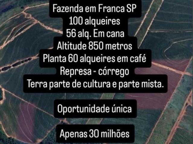 Sítio e chácara venda em Região Imediata de Franca, Patrocínio Paulista