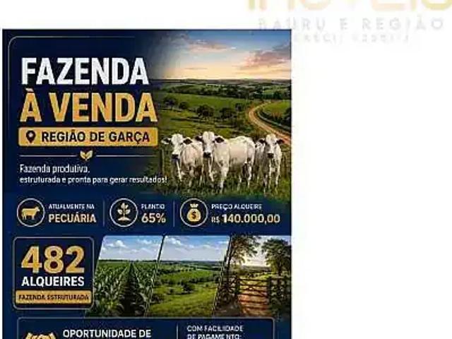 Fazenda venda em Região Imediata de Marília, Garça