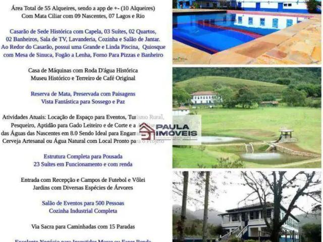 Fazenda venda em Região Imediata de Guaratinguetá, Região Metropolitana do Vale do Paraíba e Litoral Norte