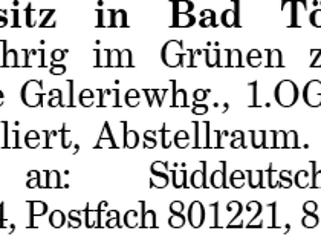 Wohnung mieten in Oberfischbach, Wackersberg