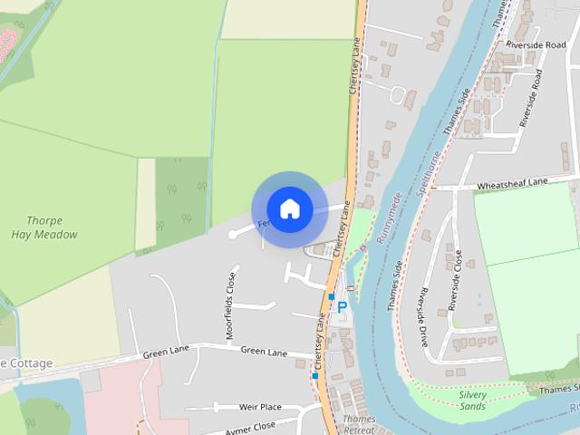 House for rent in Pooley Green, Row Town