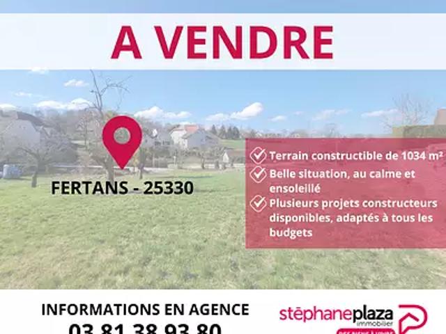 Terrain vente à Besançon, Fertans