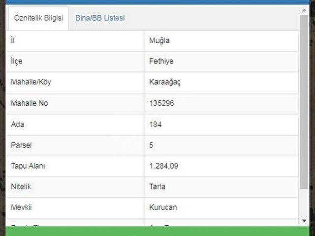 Fethiye, Muğla içerisinde satılık Arsa