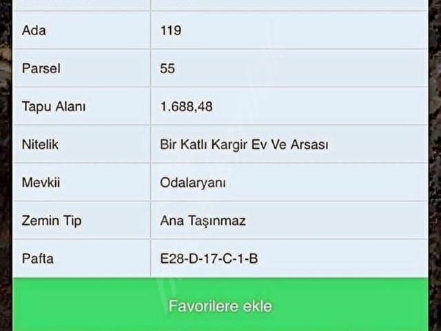 Sarmaşık, Çaycuma içerisinde satılık Arsa