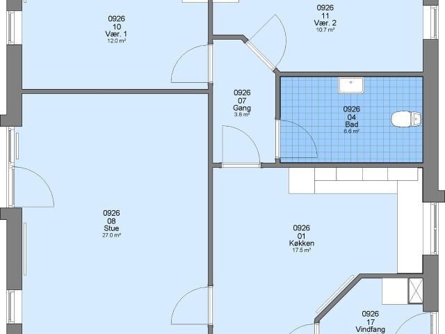 Lejlighed til leje i Brønderslev, Brønderslev-Dronninglund