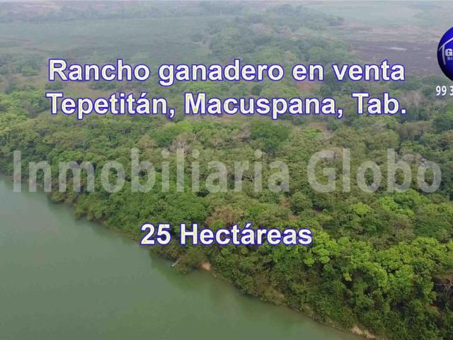 Terreno en venta en Tepetitán, Macuspana