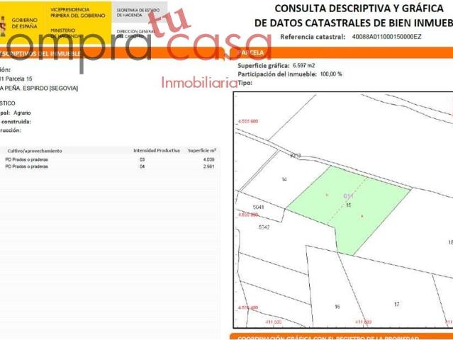 Terreno en venta en Sexmo de San Lorenzo, Espirdo
