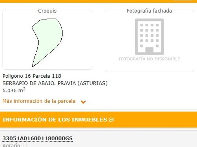 Terreno en venta en Surriba, Pravia