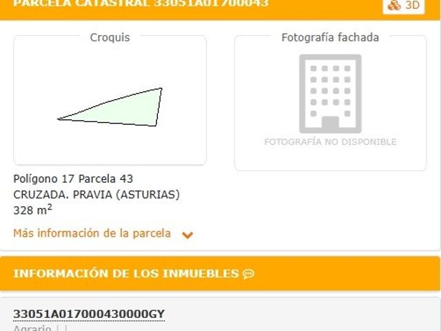 Terreno en venta en Pravia, Asturias