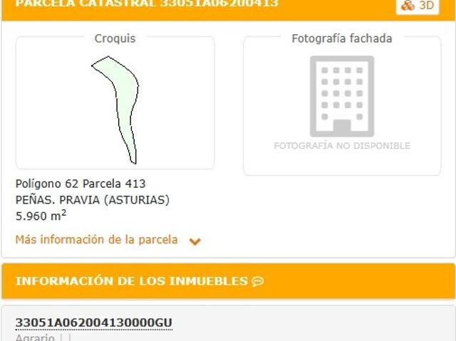 Terreno en venta en Pravia, Asturias
