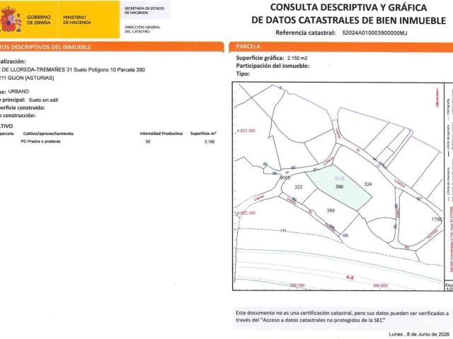 Terreno en venta en Gijón, Asturias