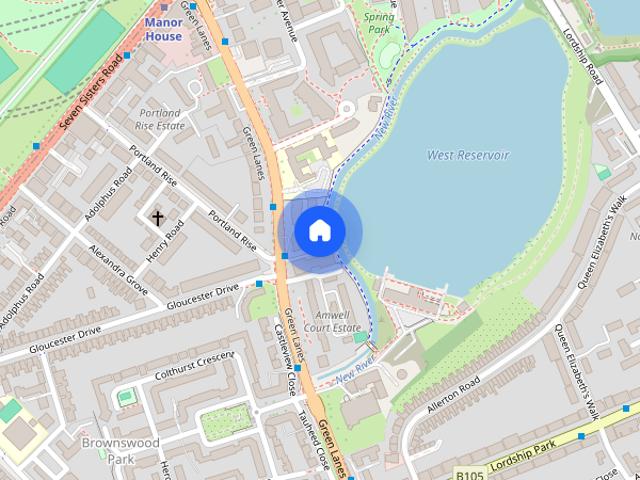 Apartment for rent in Brownswood Park, Stoke Newington