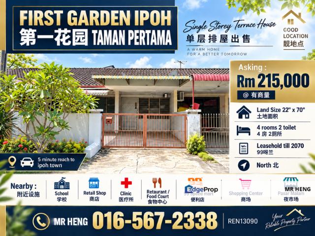 House for sale in Perak, Tanjong Ipoh