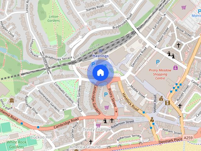 Apartment for rent in Trinity Triangle, Hastings