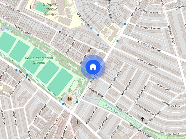 Apartment for rent in Plasnewydd, Falcon Lodge