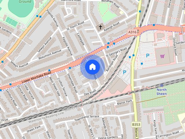 Apartment for rent in North Sheen, Greater London