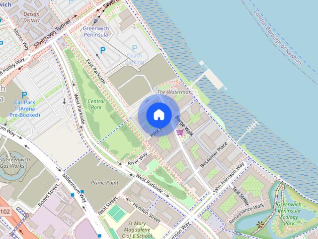 Apartment for rent in Greenwich Peninsula, Greater London