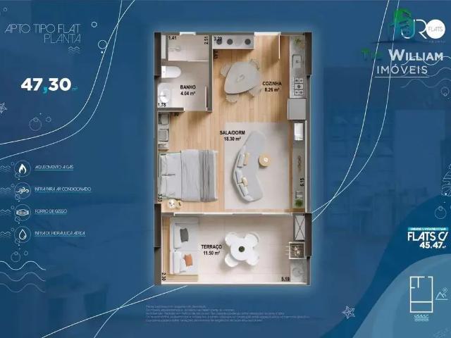 Flat venda em Região Imediata de Santos, Região Metropolitana da Baixada Santista