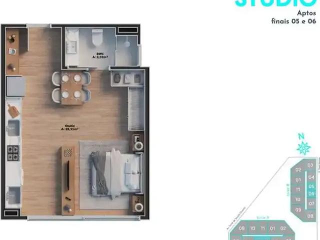 Flat venda em Região Geográfica Imediata de Florianópolis, São José