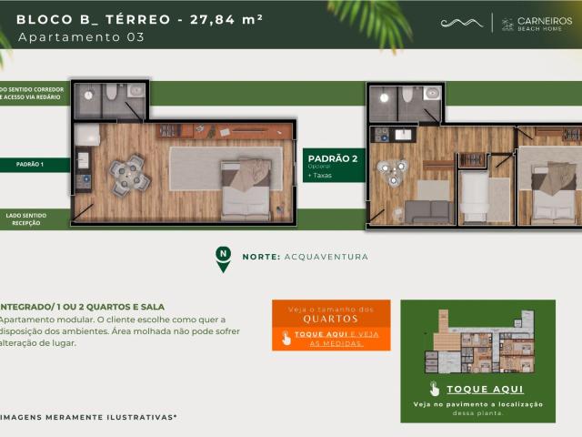 Flat venda em Tamandaré