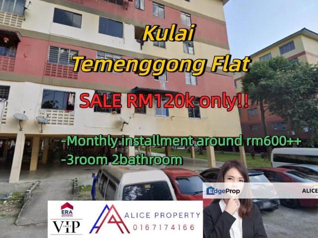 Flat for sale in Kulai, Johor
