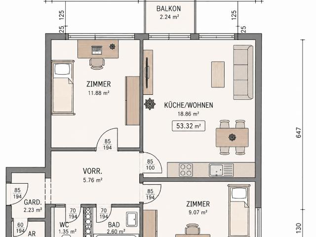 Apartment kaufen in Geidorf, Gersdorf-Feistritz