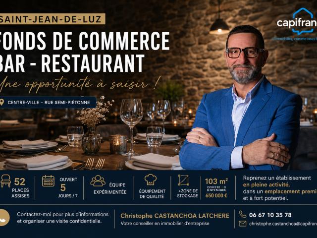 Local Commercial vente à Bayonne, Saint-jean-de-luz