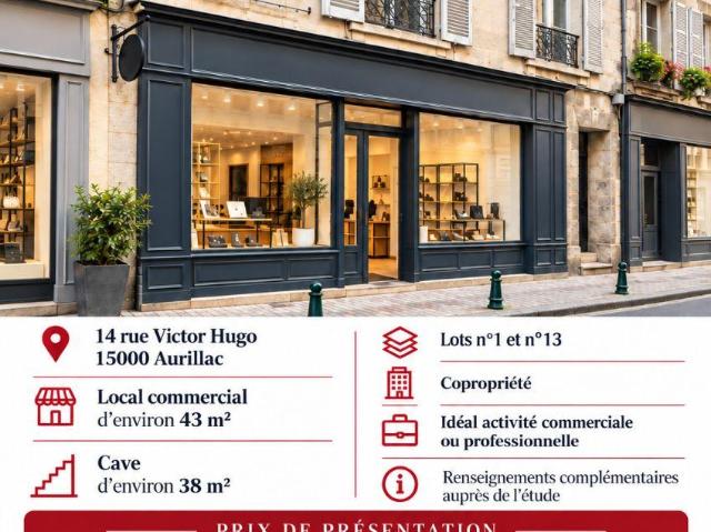 Local Commercial vente à Aurillac, Cantal